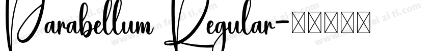 Parabellum Regular字体转换